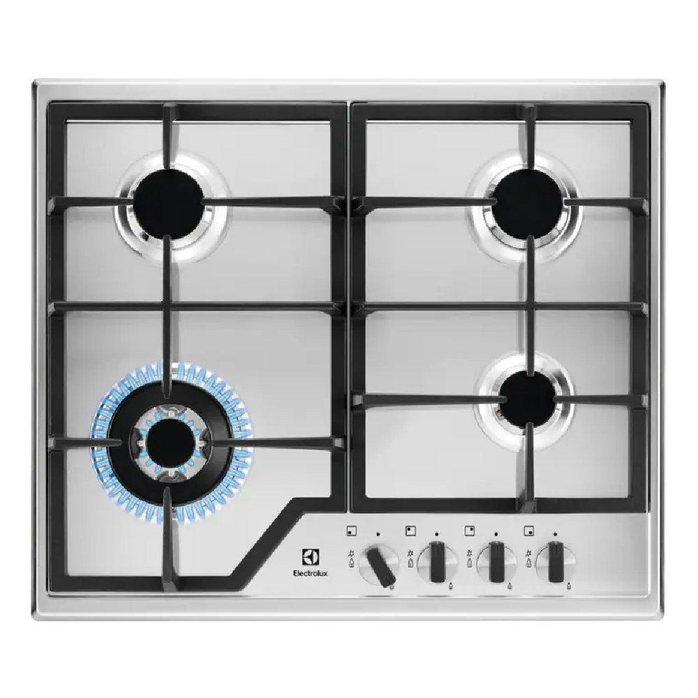 ELECTROLUX 4 Burners Built-in Gas Hob, 60cm, KGS6436X - Stainless Steel