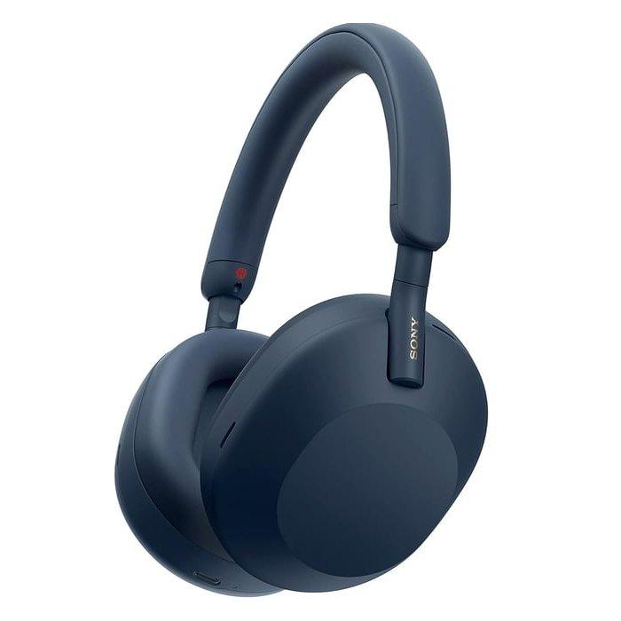 سماعة رأس اكس ام5 لاسلكية بخاصية إلغاء الضوضاء من سوني، WH1000XM5 / L - أزرق ليلي