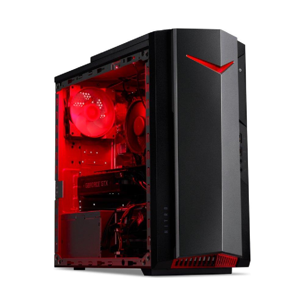 جهاز نيترو ان50-650 مكتبي للألعاب من ايسر، انتل كور اي 7، 16جيجابايت رام، 1 تي بي اس اس دي، نفيديا جي فورس ار تي اكس، ويندوز 11 هوم، DG.E3GEM.005 – أسود