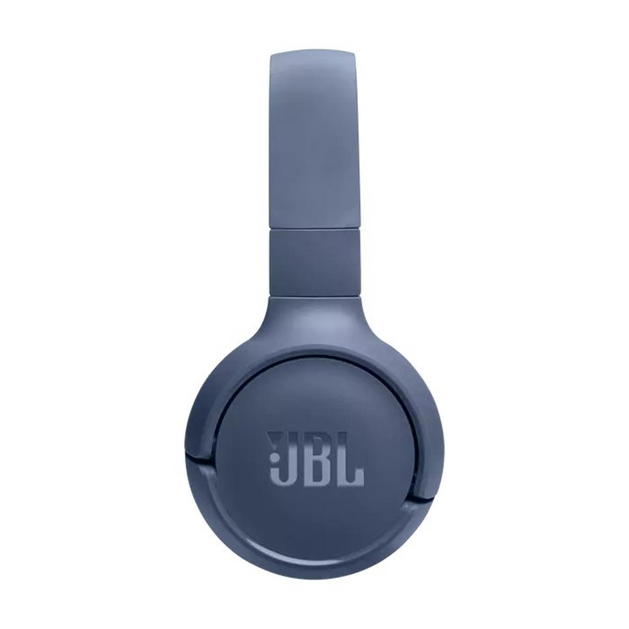 JBL Tune 520BT Wireless Over-Ear Headphones, JBLT520BTBLUEU - Blue
