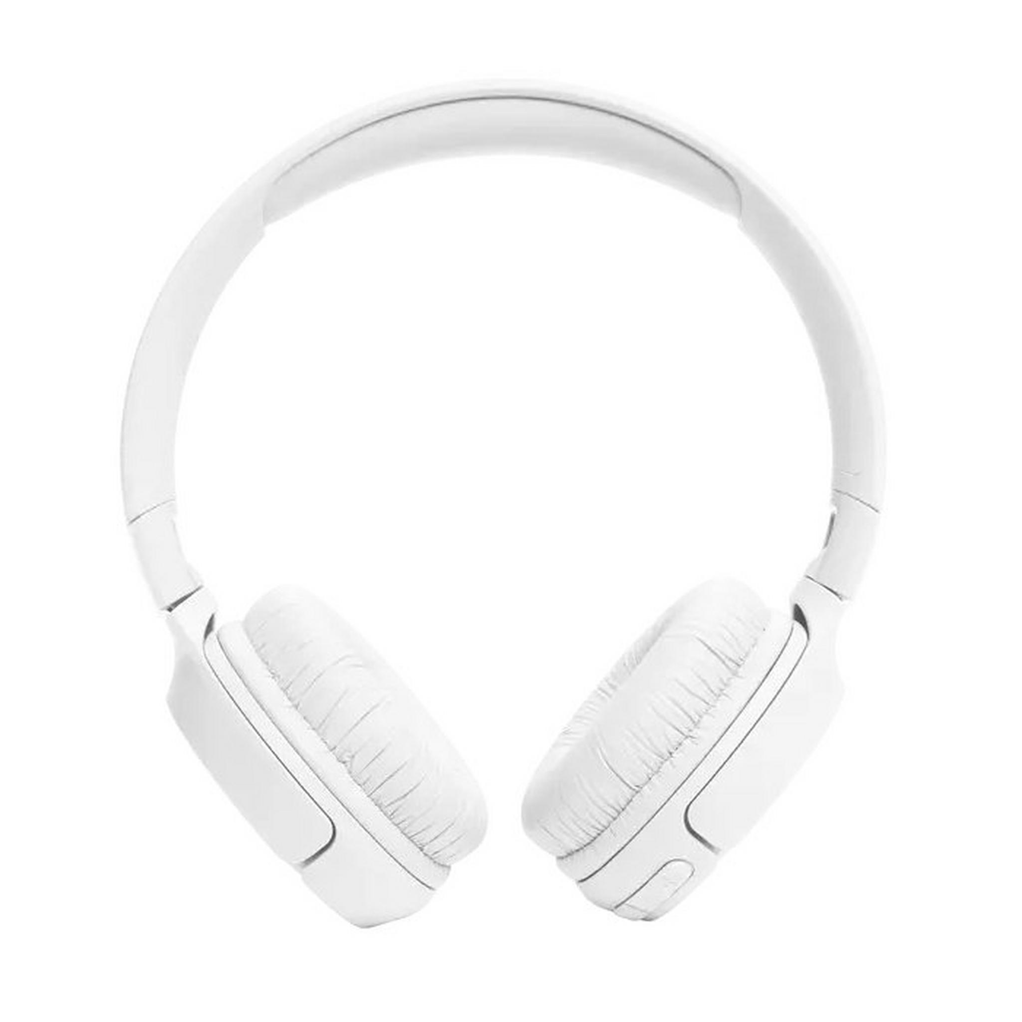 JBL Tune 520BT Wireless Over-Ear Headphones, JBLT520BTWHTEU - White