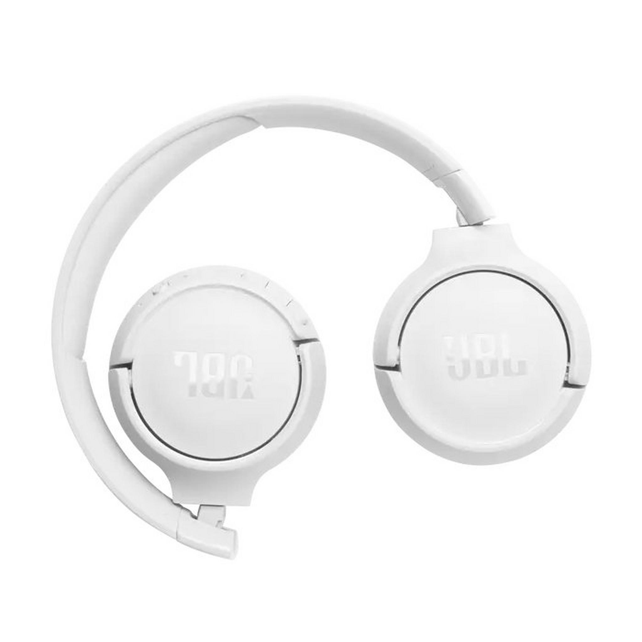 JBL Tune 520BT Wireless Over-Ear Headphones, JBLT520BTWHTEU - White