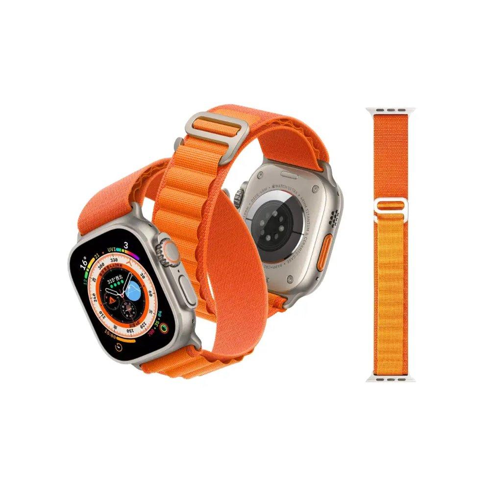 Hyphen Watch Strap for Apple Ultra 49mm, Large Orange Xcite