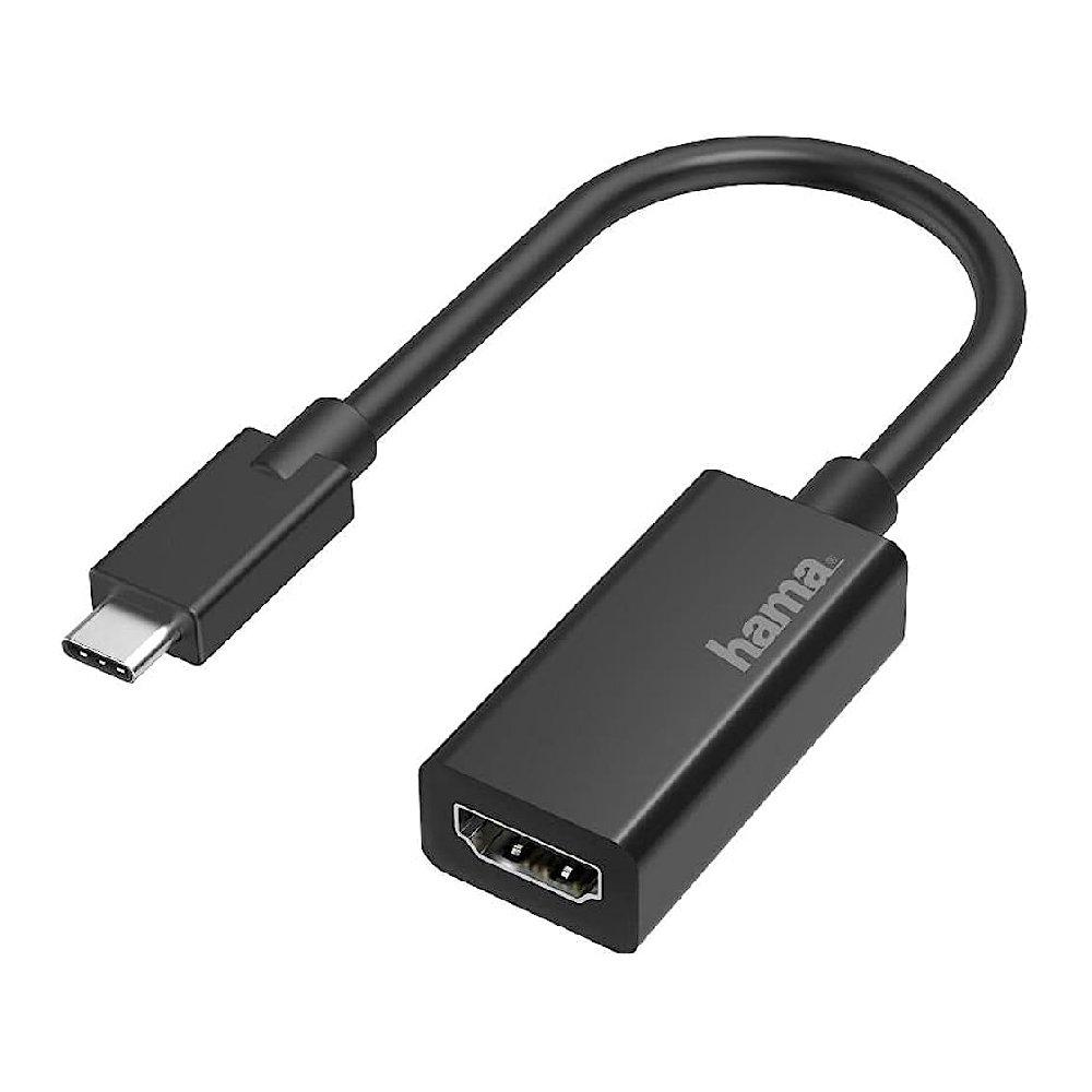 Buy Hama 4k video adapter cable, usb-c plug, 200315 – black in Kuwait