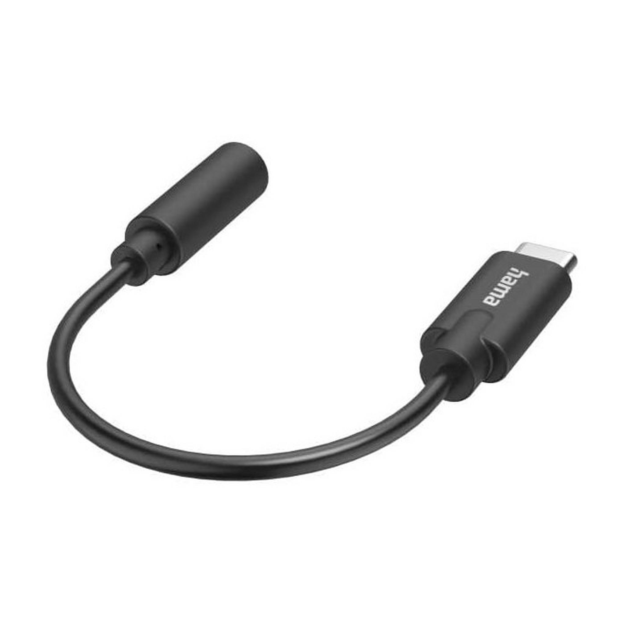 Hama Audio Adapter USB-C, 3.5MM, 200318 - Black
