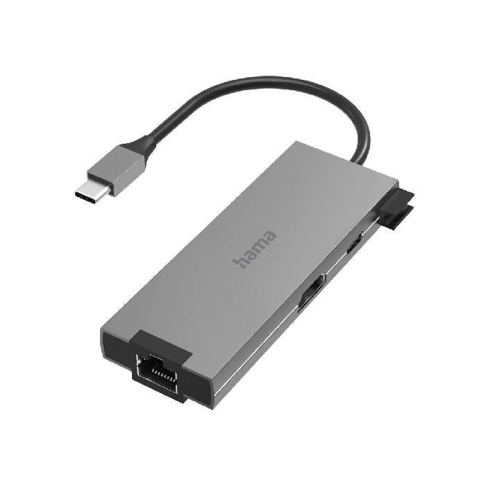 Buy Hama usb-c hub 5 ports docking station, 200109 – gray in Kuwait