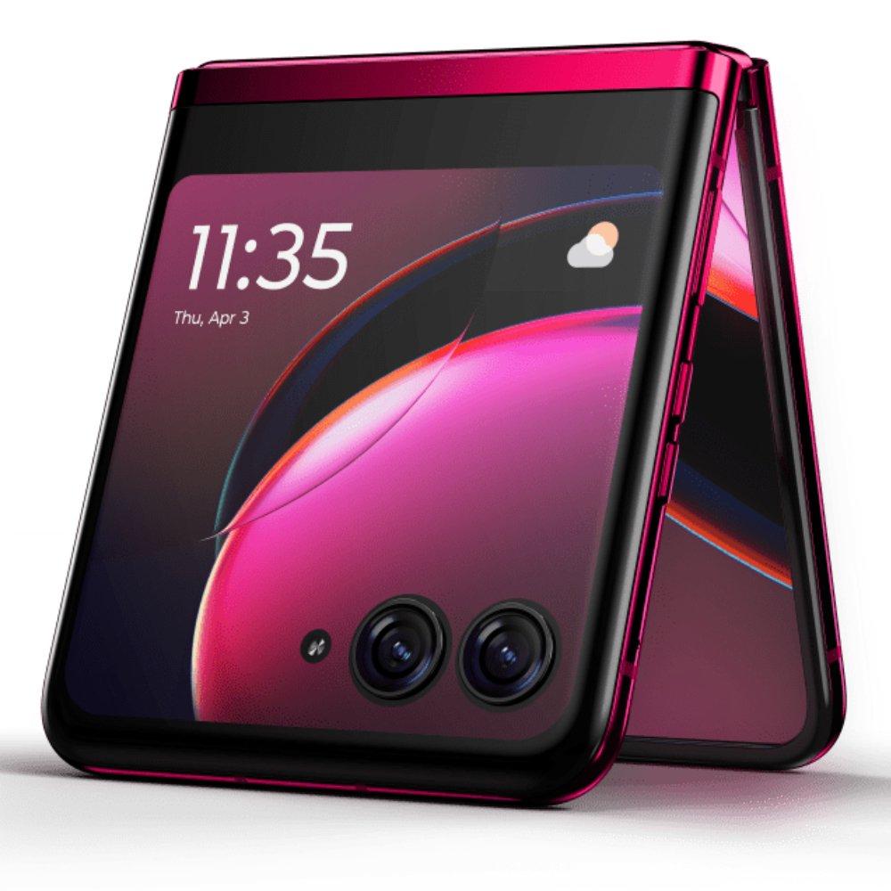 هاتف موتورولا رازر 40 الترا 5جي 6.9 بوصة - 256 جيجا بايت - 8 جيجا بايت رام - زهري