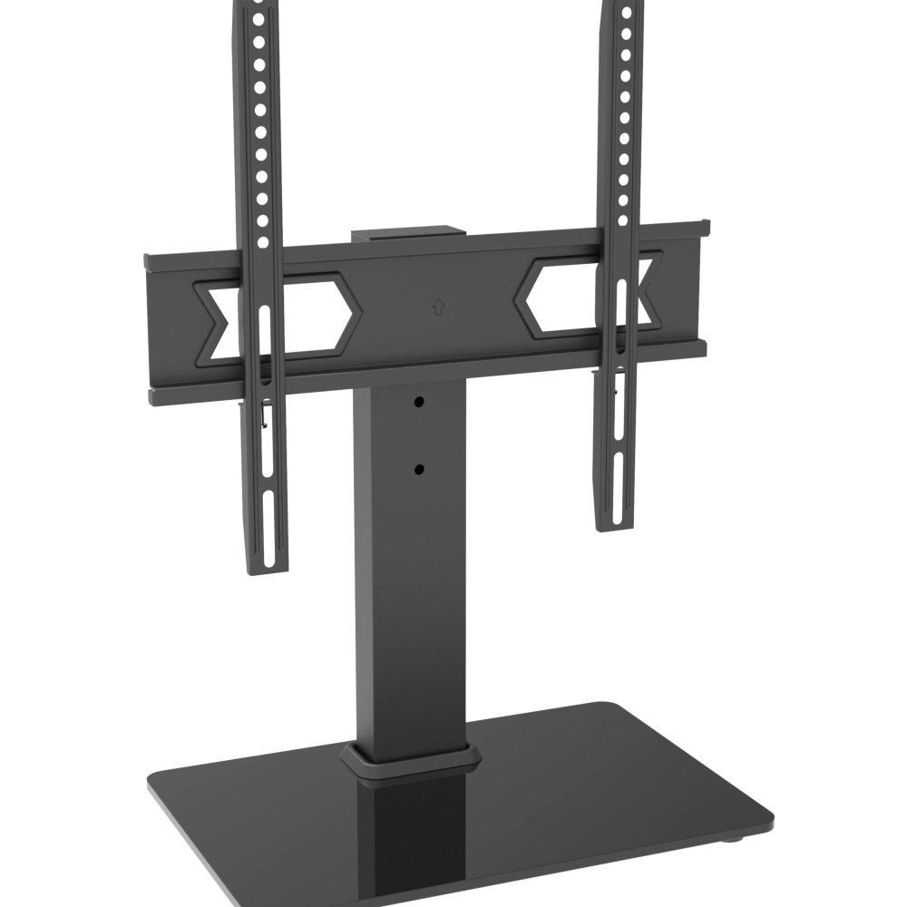 حامل تلفاز مع قاعدة زجاجية من ونسا، يناسب الشاشات بقياس 23 إلى 55 بوصة، بحجم 45 كجم، STS02-44 - أسود