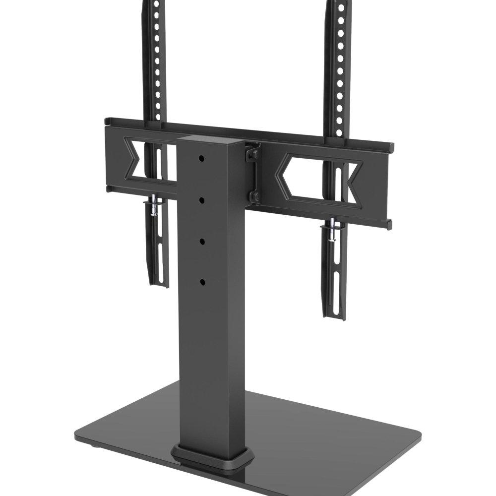 حامل تلفاز مع قاعدة زجاجية من ونسا، يناسب الشاشات بقياس 23 إلى 55 بوصة، بحجم 45 كجم، STS02-44 - أسود