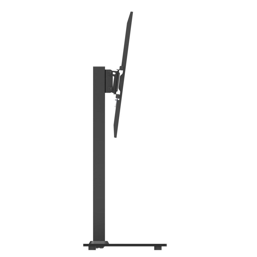 حامل تلفاز مع قاعدة زجاجية من ونسا، يناسب الشاشات بقياس 17 إلى 43 بوصة، بحجم 30 كجم، STS02-22 - أسود