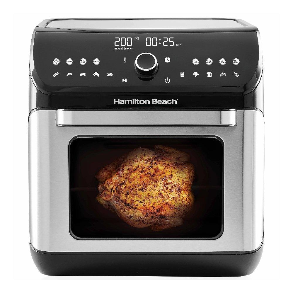 Buy Hamilton beach air fryer oven, 12l, 1500 w, af1212-me - silver in Kuwait