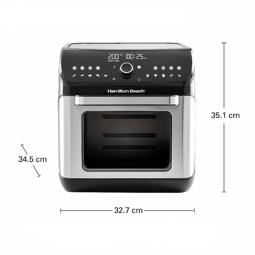 Hamilton Beach Air Fryer Oven, 12L, 1500 W, AF1212-ME - Silver
