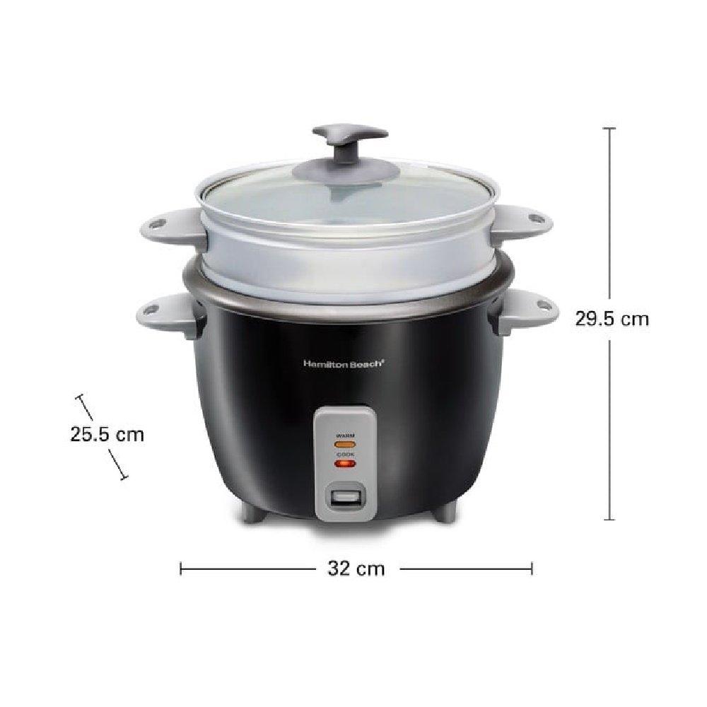 Hamilton Beach Rice Cooker and Steamer, 500W, 1.5L Xcite