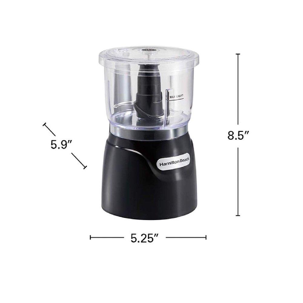 Hamilton Beach Food Chopper, 350W, 750ml, 72850-ME - Black