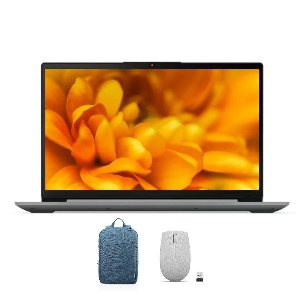 لابتوب ايديا باد 3 من لينوفو، انتل كور اي5، شاشة 15.6 بوصة فل اتش دي، 512 جيجابايت اس اس دي، 8 جيجابايت رام، ويندوز 11 هوم، نفيديا جي فورس MX350، 82H803JCAX، حقيبة ظهر & ماوس رمادي