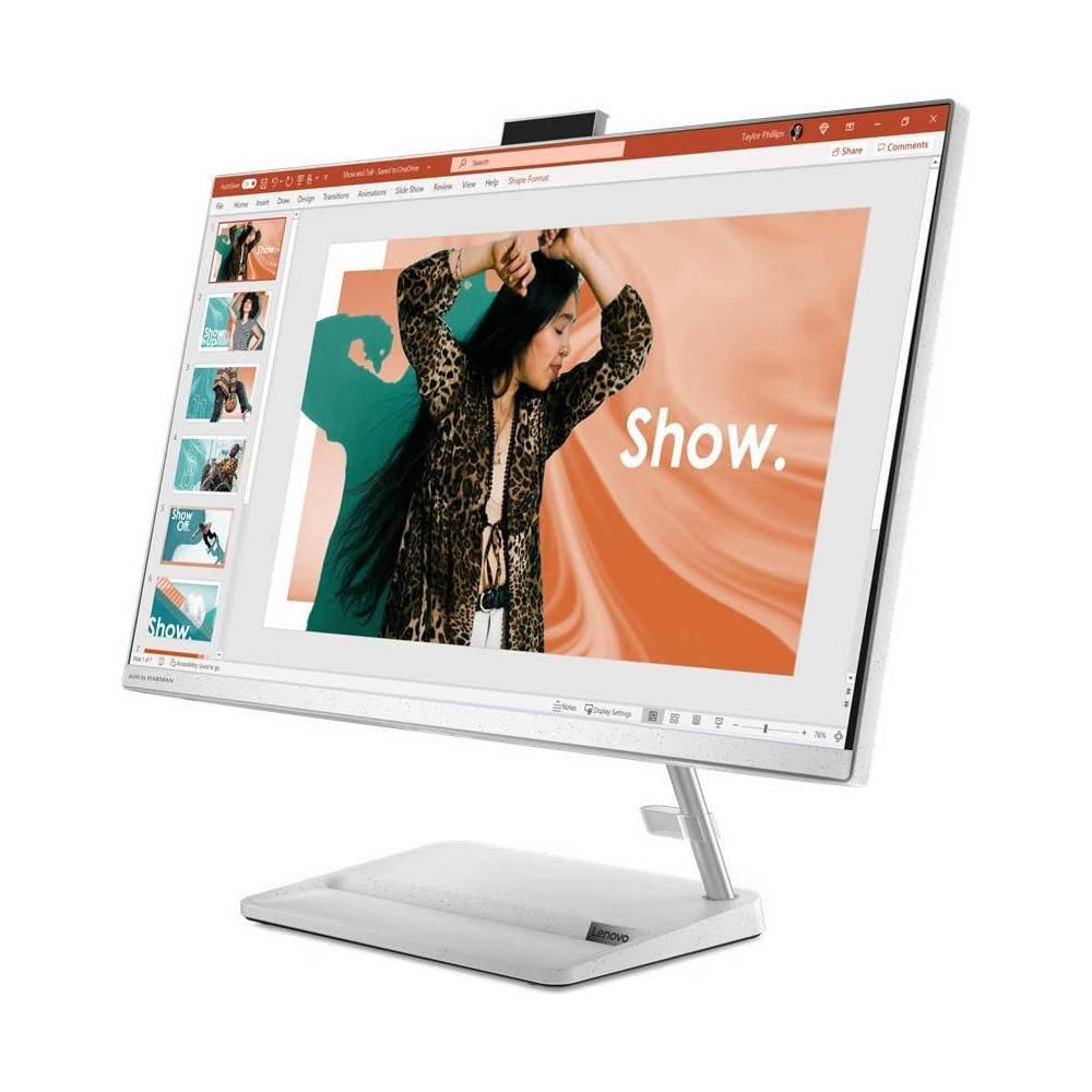 Lenovo Idea Center AIO 3 Desktop, Intel Core i7, 16GB RAM, 512GB SSD,  27-inch, FHD, NVIDIA GeForce MX550, Windows 11 Home, F0GJ00LYAX - White