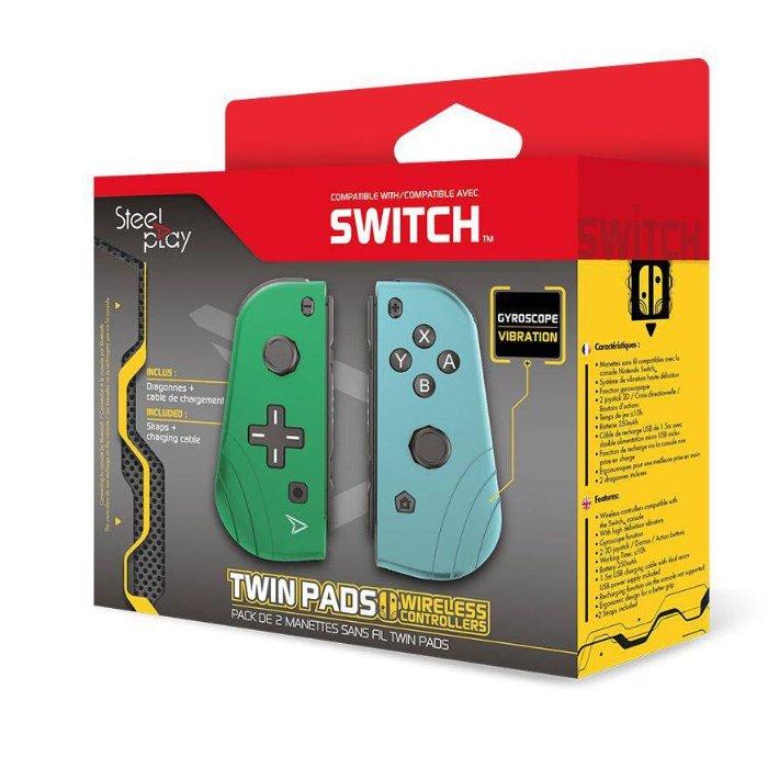 Steelplay Twin Pads Wireless Controller for Nintendo Switch - Blue/Green
