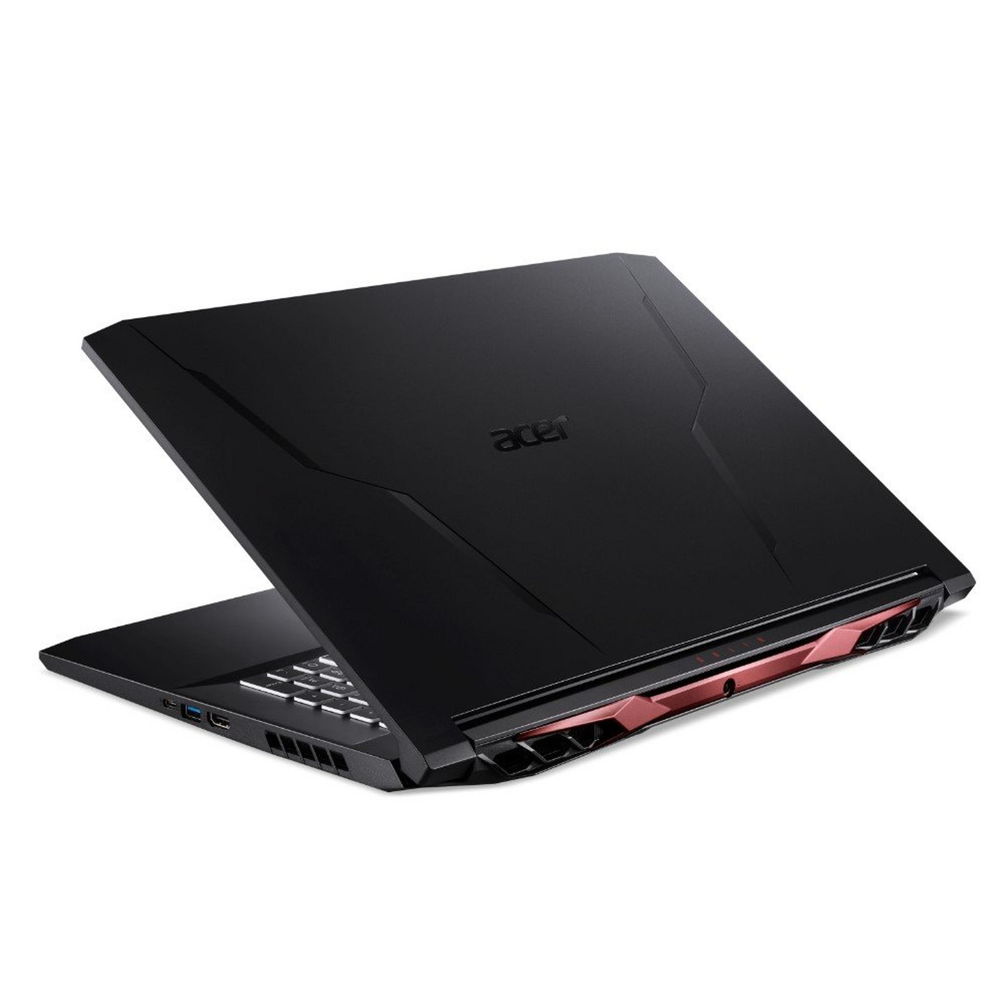 Acer Nitro 5 Gaming Laptop, AMD Ryzen 7 5800H, 16GB RAM, 512Gb SSD, 17.3-inch, NVIDIA GeForce RTX 3080, Windows 11 Home, NH.QBHEM.002- Black