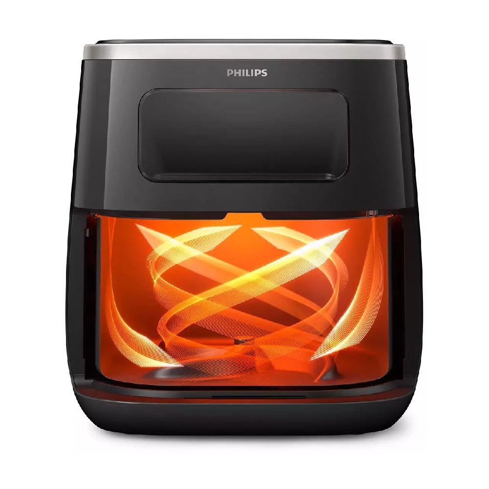 Philips 3000 Series XL Digital Window Air fryer, 1700W, 5.6 L, HD9257/80 - Black