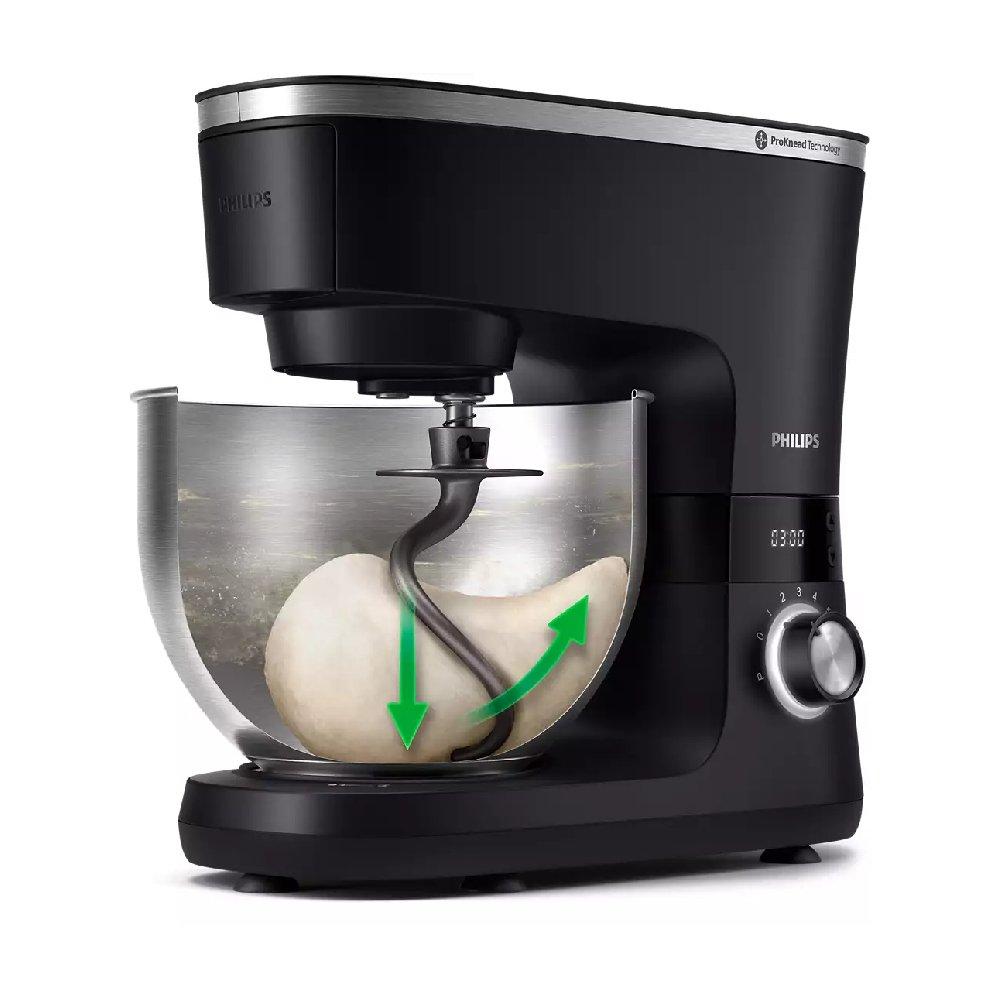 Philips 7000 Series Kitchen Machine, 5.5 Liters, 1000W, HR7962/21 - Black