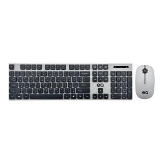 Buy Eq 2. 4g wireless arabic & english keyboard + mouse – black/gray in Kuwait