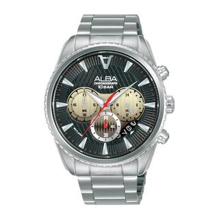 Buy Alba signa men's watch,analog, 43mm, stainless steel strap, at3j15x1 - silver in Kuwait