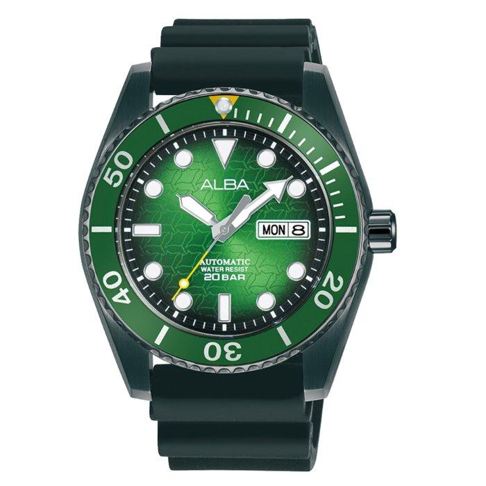 Buy Alba active men's watch, analog , 43mm, silicone strap, al4439x1 - black in Kuwait