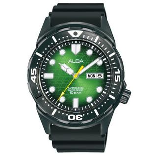 Buy Alba active men's watch, analog , 42. 4mm, silicone  strap, al4445x1 - black in Kuwait