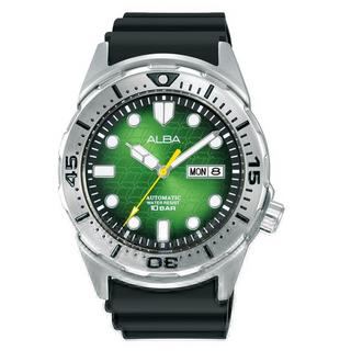 Buy Alba active men's watch, analog , 42. 4mm, silicone  strap, al4447x1 - black in Kuwait