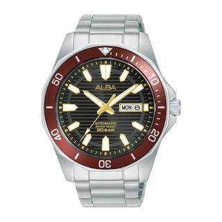 Buy Alba mechanical watch for men, analog, 43mm, stainless steel strap, al4451x1 – silver in Kuwait