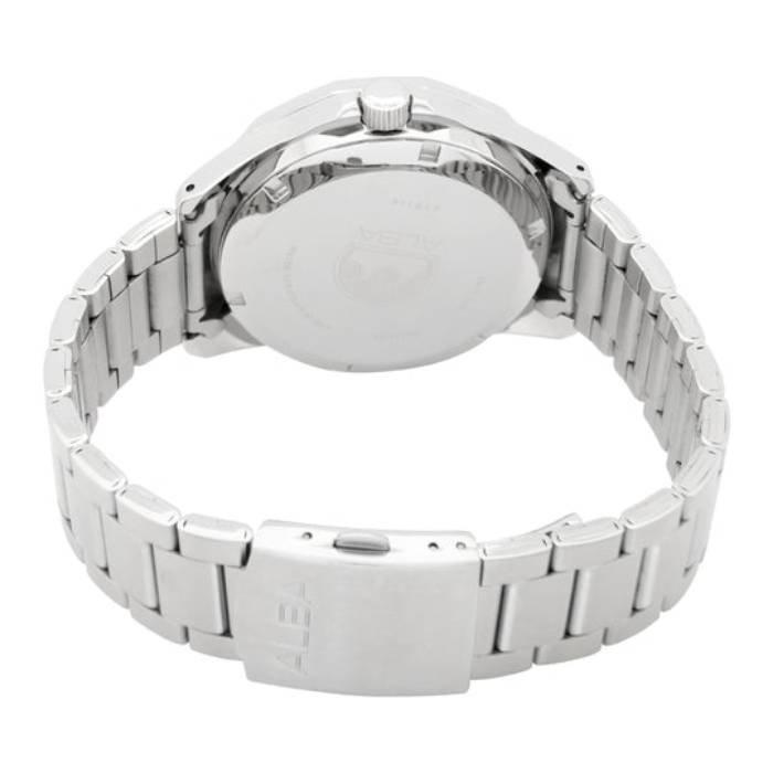 ساعة ميكانيكال للرجال من ألبا، أنالوج، 43 ملم، سوار من الستانليس ستيل، AL4455X1 – فضي