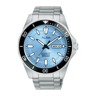 Buy Alba active watch for men, analog, 43mm, stainless steel strap, al4459x1 – silver in Kuwait