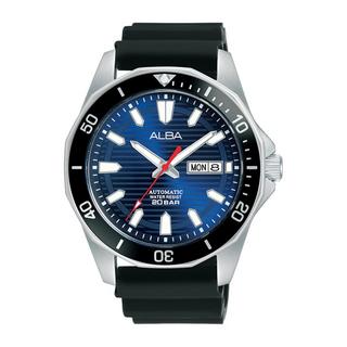 Buy Alba active watch for men, analog, 43mm, silicone strap, al4465x1 – black in Kuwait