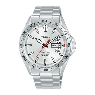Buy Alba active watch for men, analog, 42mm, stainless steel strap, al4481x1 – silver in Kuwait