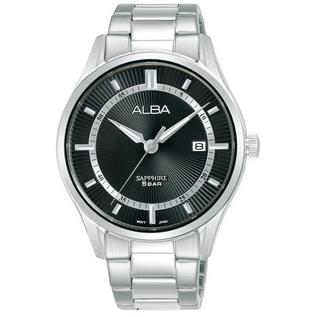 Buy Alba prestige men's watch, analog , 41mm, stainless steel strap, as9r19x1 - silver in Kuwait