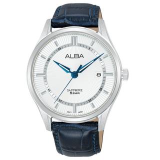 اشتري ساعة برستيج للرجال من ألبا، أنالوج، 41 ملم، حزام جلد، as9r23x1 - أزرق داكن في الكويت