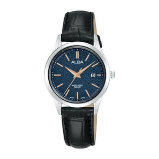 Buy Alba prestige watch for women, analog, 29mm, leather strap, ah7bs9x1 – black in Kuwait