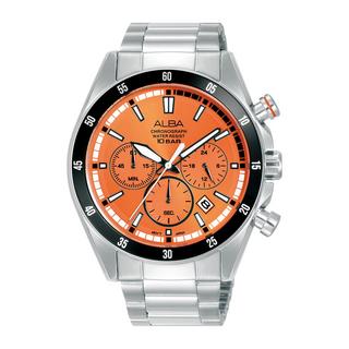 Buy Alba active men's watch,analog, 43. 5mm, stainless steel strap, at3j21x1 - silver in Kuwait