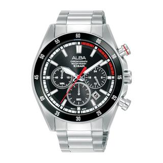 Buy Alba active men's watch,analog, 43. 5mm, stainless steel strap, at3j29x1 - silver in Kuwait