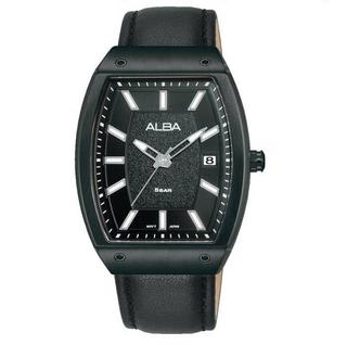 Buy Alba active men's watch, analog , 35mm, leather strap, ag8m81x1 - black in Kuwait