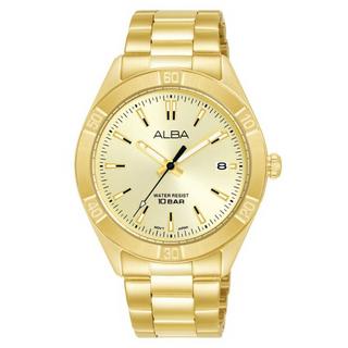 Buy ِalba active women's watch, analog, 35. 5mm, stainless steel strap, ag8m88x1 – gold in Kuwait