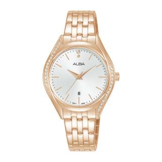 Buy Alba fashion ladies watch,analog, 31mm, stainless steel strap, ah7bs8x1 - rose gold in Kuwait