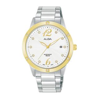 Buy Alba fashion watch for women, analog, 36mm, stainless steel strap, ag8n06x1 – silver in Kuwait