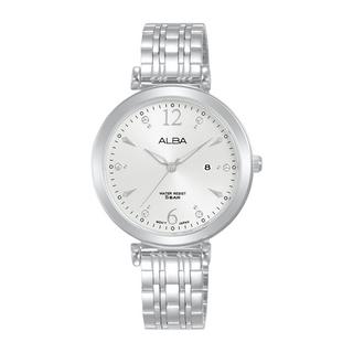 Buy Alba fashion ladies watch,analog, 32mm, stainless steel strap, ah7bw7x1 - silver in Kuwait