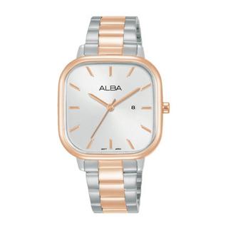 Buy Alba fashion watch for women, analog, 32mm, stainless steel strap, ah7bz0x1 – silver/ro... in Kuwait