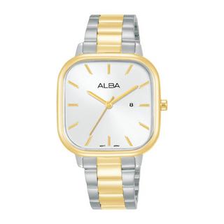 Buy Alba fashion watch for women, analog, 32mm, stainless steel strap, ah7bz2x1 – silver/gold in Kuwait