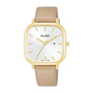 Buy Alba fashion watch for women, analog, 32mm, leather strap, ah7bz6x1 – beige in Kuwait