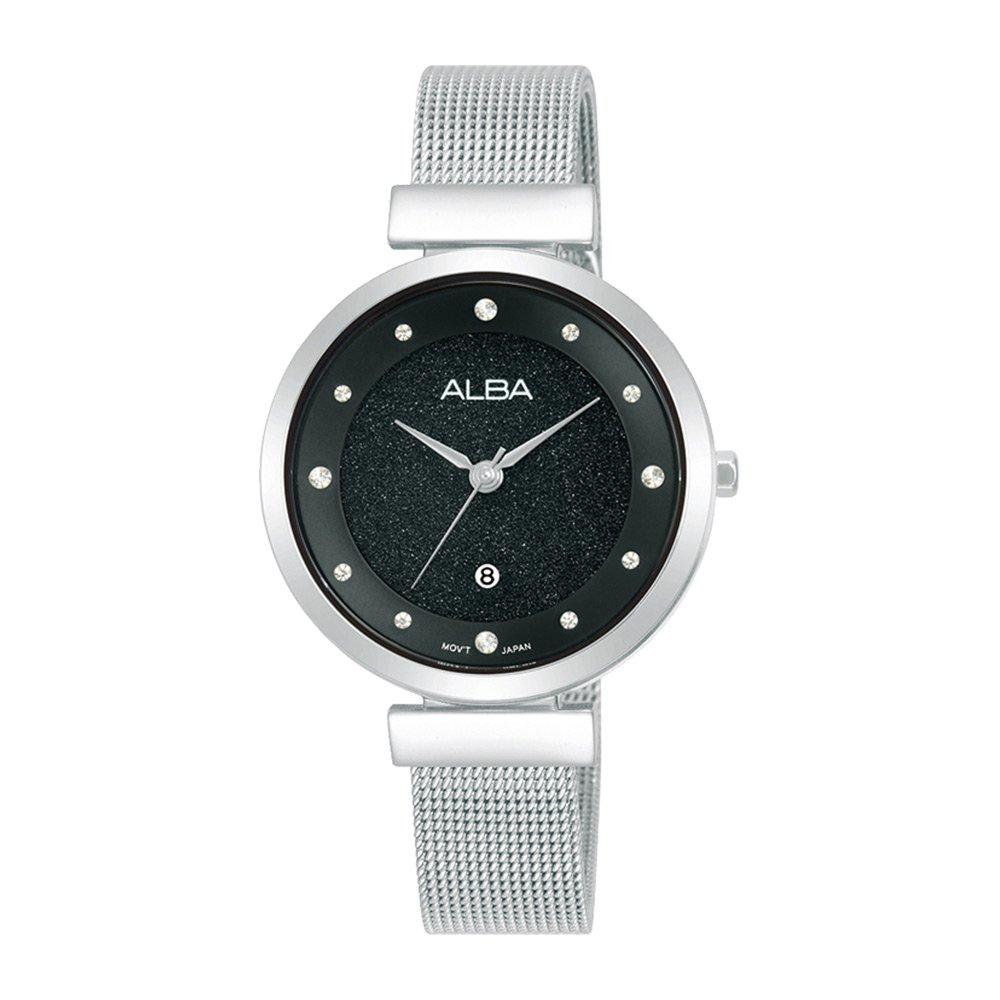 ALBA Fashion Watch for Women, Analog, 32mm, Stainless steel strap, AH7CA5X1 – Silver