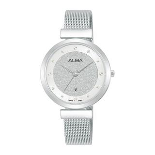 Buy Alba fashion watch for women, analog, 32mm, stainless steel strap, ah7cg9x1 – silver in Kuwait