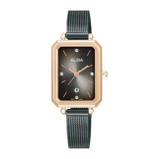 Buy Alba fashion watch for women, analog, 22mm, stainless steel strap, ah7cb0x1 – black in Kuwait